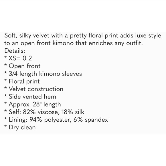 Crushed Velvet Kimono Jacket Trina Turk Luxe Plush Agave Exclusive XS / S - Picture 14 of 15